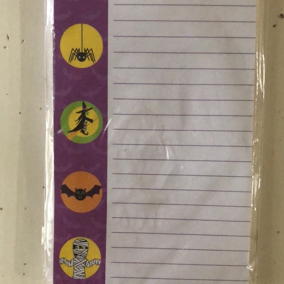 Halloween Magnetic notepad, Fridge notepad, Grocery List notepad Halloween gift - Picture 3 of 9